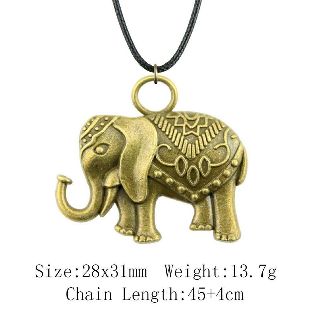 Новинки Чокеры Ожерелья Для Женщин Ожерелье С Слоном И Лошадью Кожаная Цепочка 45см Сувенирные Подвески На Шею