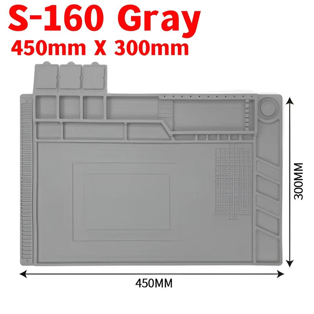Теплоизоляционный силиконовый коврик для ремонта мобильного телефона, рабочий коврик для обслуживания, платформа для ремонта BGA, инструмент «сделай сам», антистатический коврик для ремонта пайки