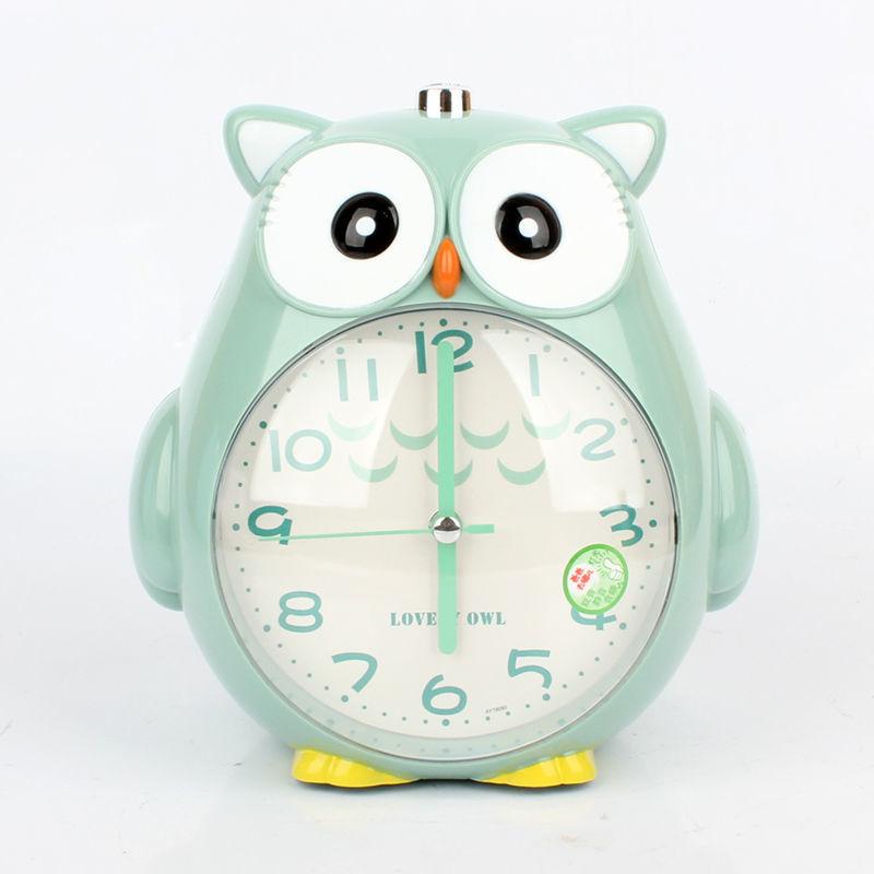 Бесшумный ночной будильник с изображением животных, звонящий Alarma Despertador, панда, лягушка, сова, игольчатые часы, декор комнаты, подарки для детей
