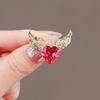 Cute Japanese Love Angel Wings Brooch Women'S Zircon Clothes Accessories Pin Suit Corsage Clothes Accessories Tide