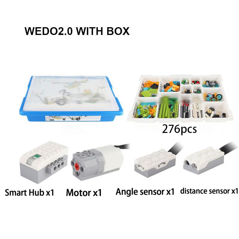 WeDo 2.0 Развивающие функции Совместимые детали «сделай сам» 45300 Основной набор WeDo 2.0 Строительные блоки DIY Игрушки Рождество