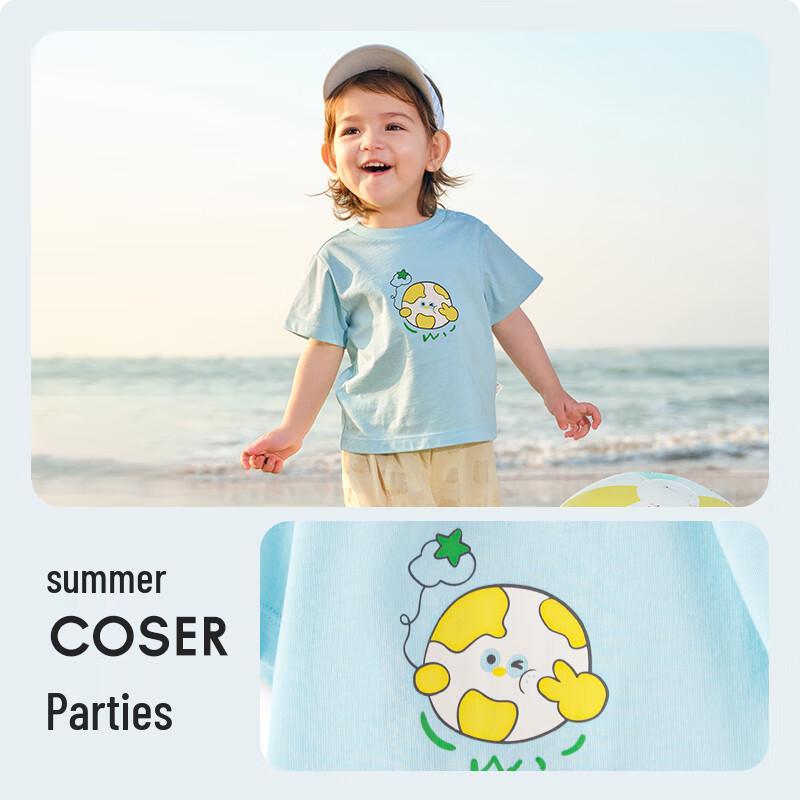 Balabala Baby Unisex Cartoon Short Sleeve T-Shirt