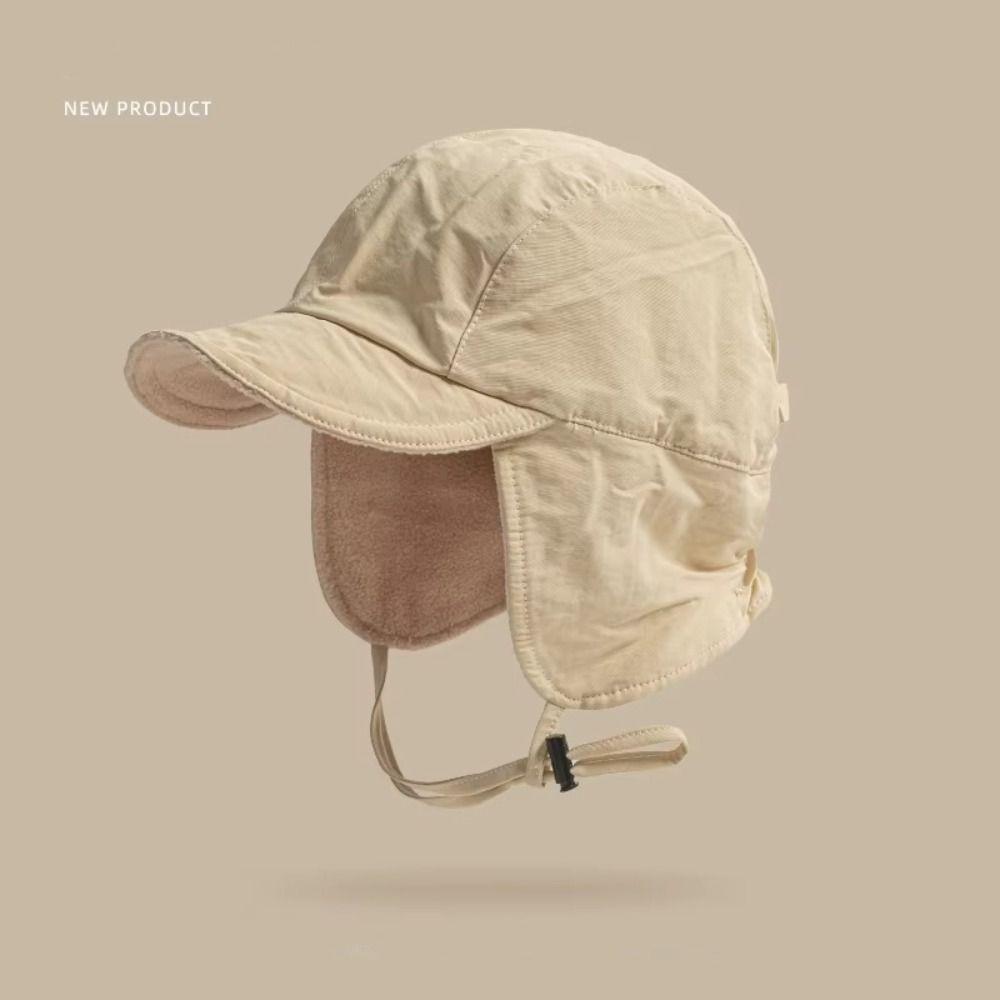 Зимняя шапка с ушами, шапка-ушанка, защита ушей, бархатная шапка-пилот, шапка Лэй Фэн, шапка-боне, для занятий спортом на открытом воздухе