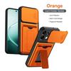 For OPPO A6 Pro A6X Case multi-layer structure, shockproof cover with bracket, card slot, lens protection