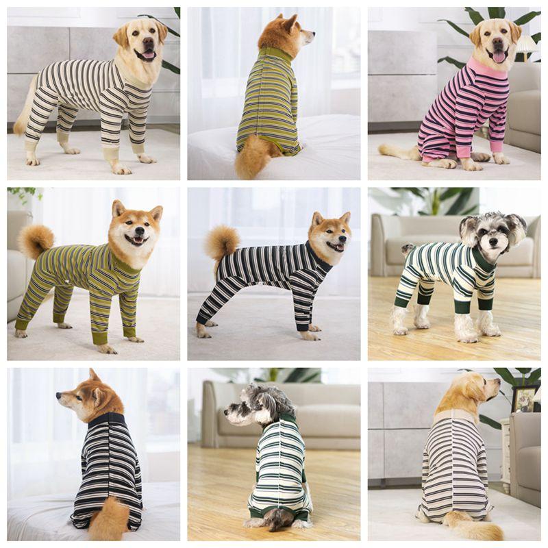 Комбинезон для собаки Полный покров Костюм для восстановления собаки после операции Боди против линьки Успокаивающая пижама для питомцев для маленьких, средних и больших собак