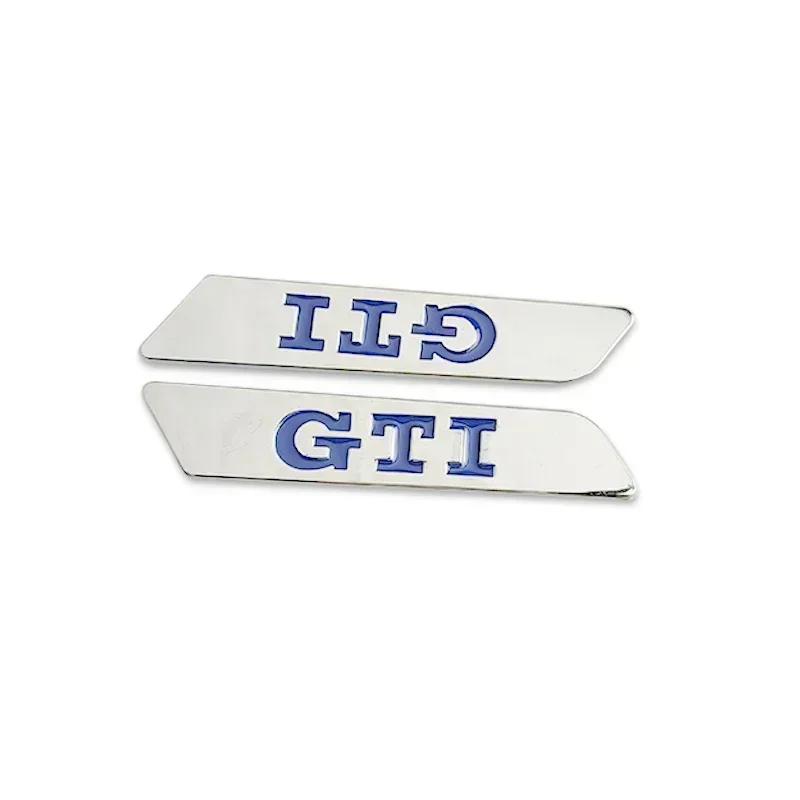 RUNTB1 Metal GTI Logo Side Fender Emblem Bumper Strip for VW Volkswagen Golf MK5 3 4 5 6 7 Polo Passat Jetta Tiguan Beetle Touran Bora