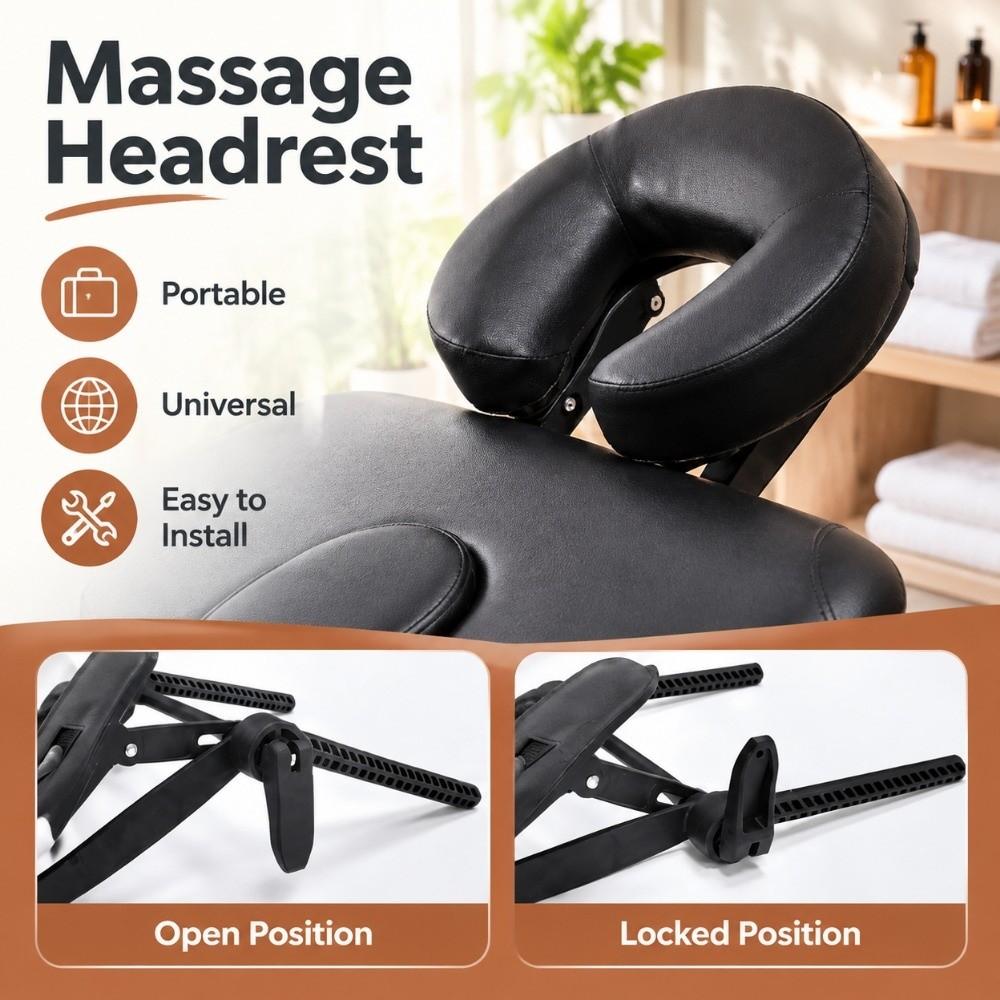 Extendable Head Cradle Folding Mattress Cushion Lying Face Hole Massage Headrest Spa