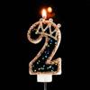 Корона Бриллиантовые Цифры Свечи Цифровые 0-9 Десерт Торт Топперы Взрослые Дети 1-й День Рождения Украшения Товары Сделай Сам Выпечка