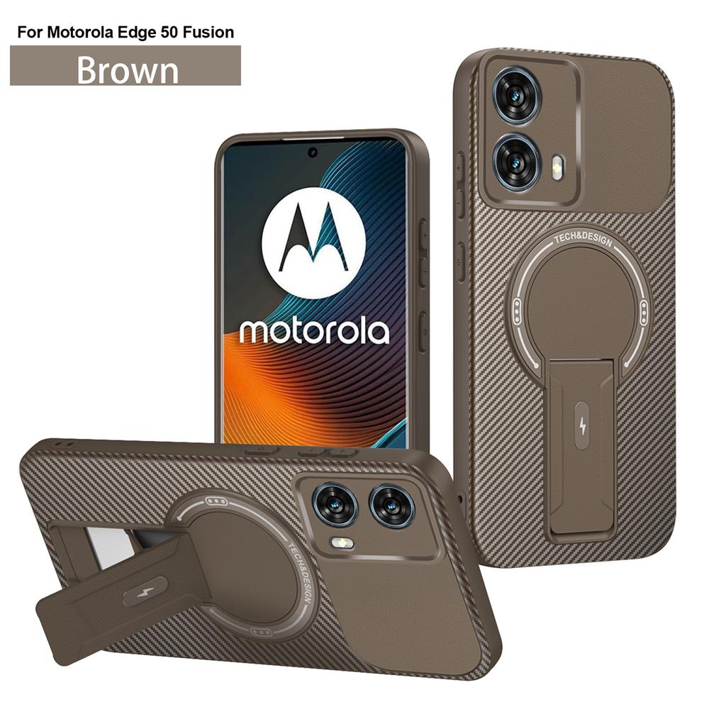 Роскошный бронированный чехол для Motorola Moto Edge 50 Fusion 5G с беспроводной зарядкой Magsafe для Edge50 Fusion, магнитный держатель-подставка