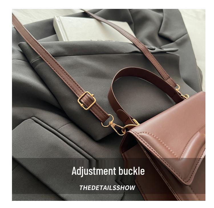 Модный тренд 2025 года Однотонная женская сумка кроссбоди - Универсальная квадратная сумка через плечо в корейском стиле