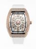 DENVOSI Starry Sky Wine Barrel Luxury Men's Quartz Watch Silicone Strap