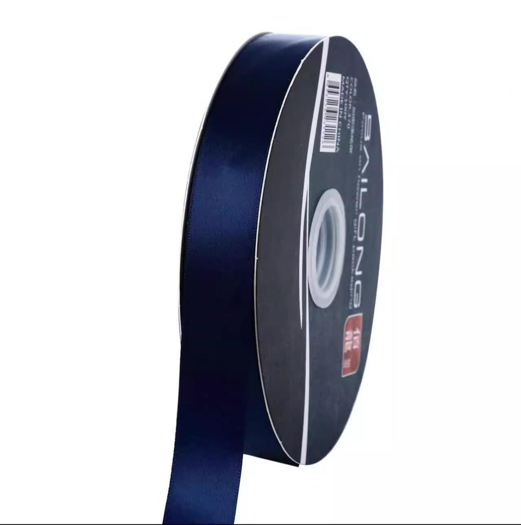 2,5 см Высококачественная однотонная красная шелковая лента для подарков, букетов и упаковки коробок для тортов