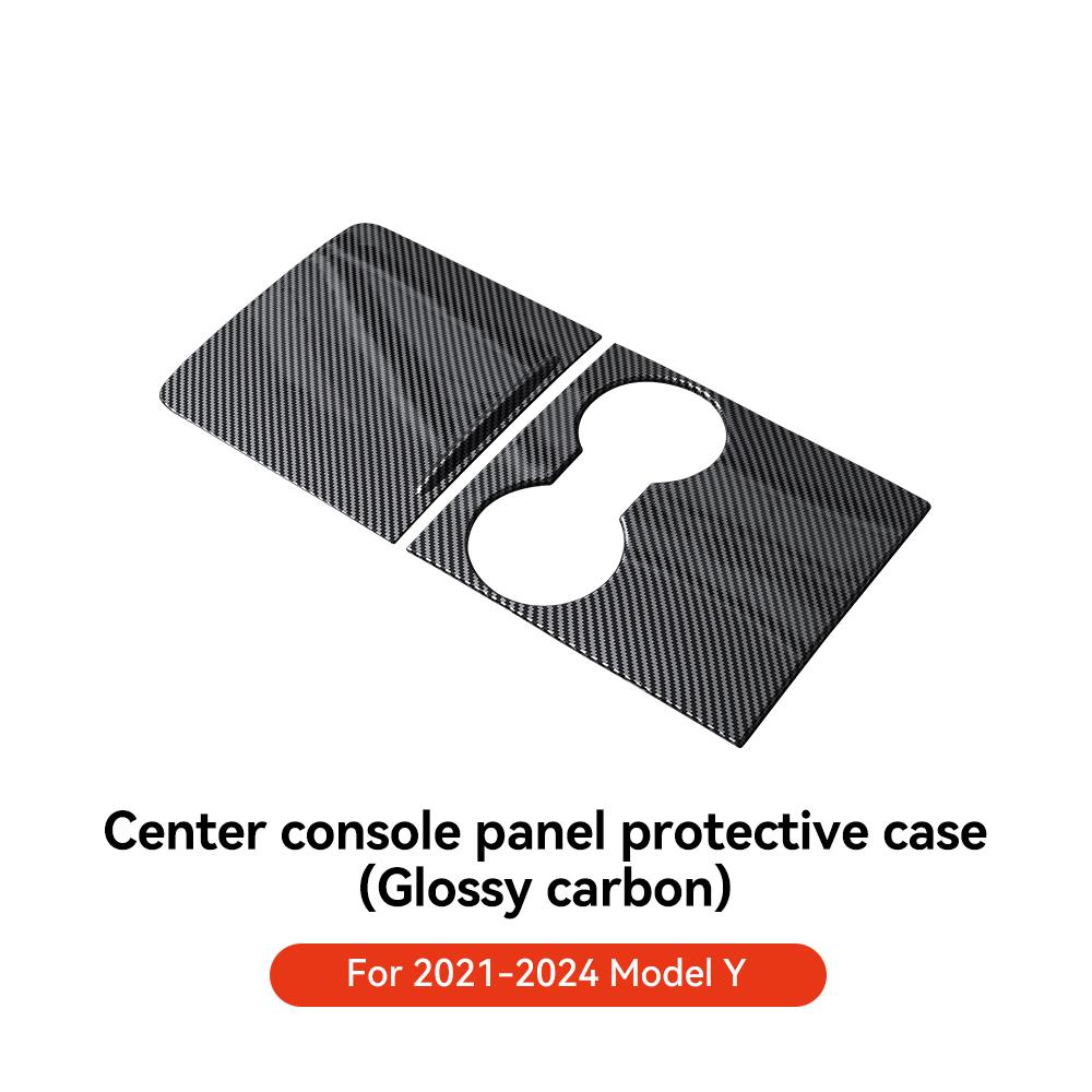 YZ For Tesla Model 3 Y 2025-2025 Car Center Console Sticker Film Carbon Protect Central Control Cover Car Interior Accessories