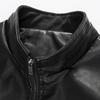 Men's Spring and Autumn New Leather Jacket Men's PU Leather Baseball Collar Youth Locomotive Leather Jacket Men's Jacket