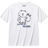 Anta X LINE FRIENDS Life Collection Футболки Унисекс Снежинка Белый/Базовый Черный Круглый вырез Умеренный Прямой крой 172628115-2