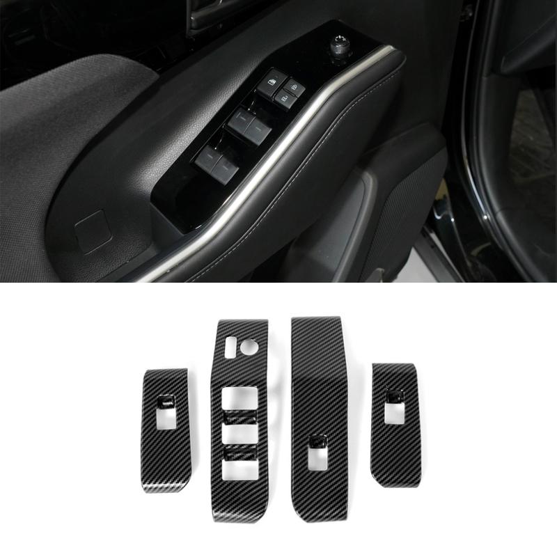 Для Toyota Highlander XU70 2022 дверная внутренняя ручка чаша декоративная крышка Накладка наклейка из углеродного волокна автомобиля
