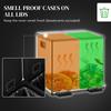 30L Dual Compartment Stainless Steel Bin With Deodoriser Holders Silver Tone