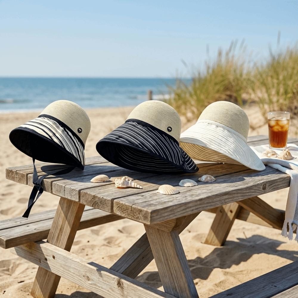 Foldable Straw Hat Sun Protection Beach Hat Boho Sun Hat For Women