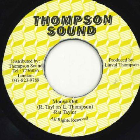 7-дюймовая пластинка РОД ТЕЙЛОР / ROOTS RADICS - Move Out Thompson Sound 1979 Ямайка Регги, Ска и Даб
