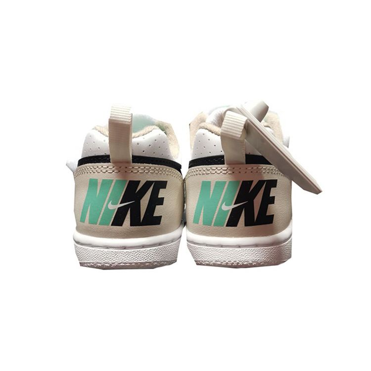Nike Court Borough Повседневные Удобные Нескользящие Амортизирующие Прочные Низкие Кеды для Скейтборда Детские кроссовки Бежевые DZ2785-101