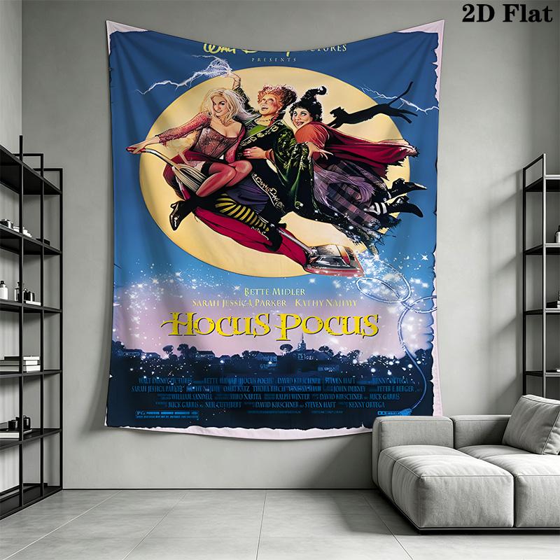 Hocus Pocus Spellbound Tapestry Fashion Print Wallmounted Homestay Soft Decoration Tapestry Soft Wall Covering Decoration