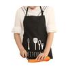 Простой фартук повара из хлопка для общественного питания с карманами для нагрудников для приготовления барбекю и кухни шеф-повара