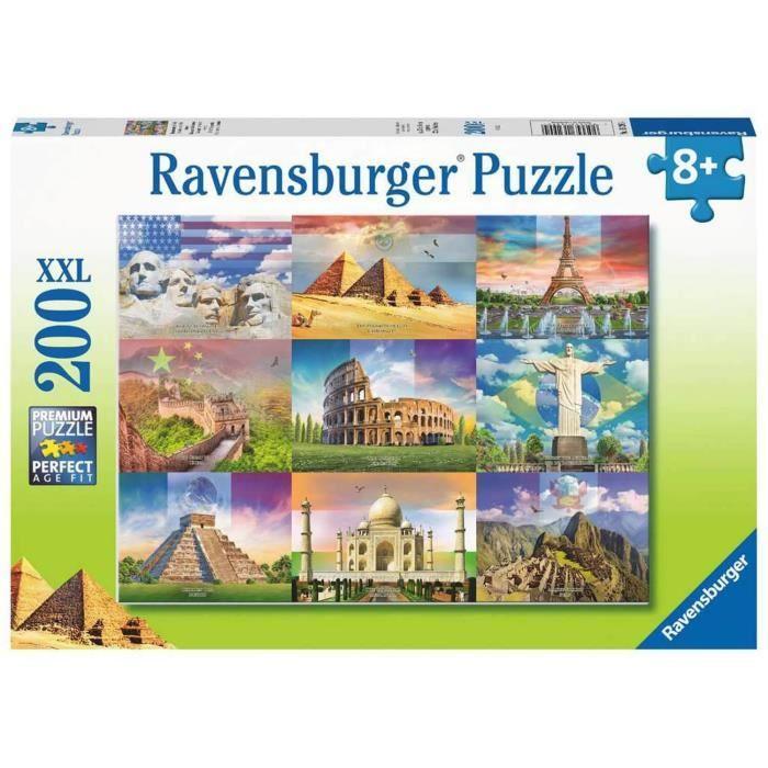 Puzzle Enfant 200 p XXL - Les monuments du monde - Ravensburger - Architecture et monument - Dès 8 ans