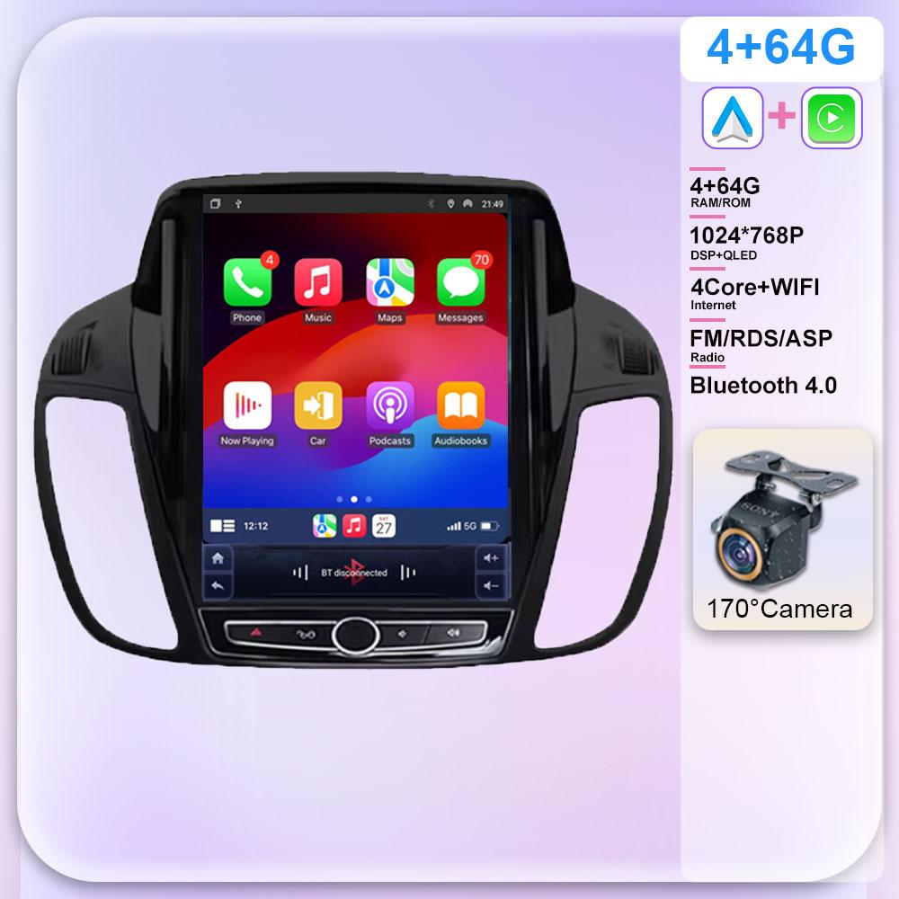 9,7-дюймовый Android для Ford KUGA C-max Escape 2013 - 2015 Автомагнитола Авто Мультимедийный Плеер GPS Навигация Carplay 5G WIFI Не 2Din