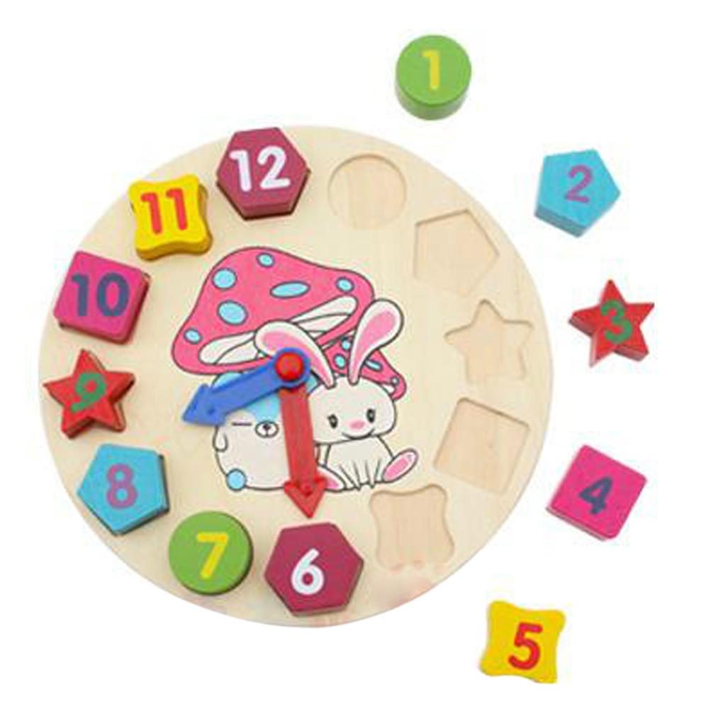 Детские деревянные цифровые 12 номеров, декор для комнаты, часы, блоки, игрушки