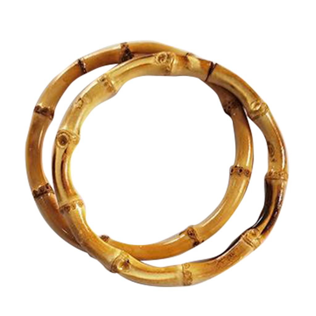 Crochet Bag Bottom Leather Base Tote Handle Set DIY Knitting Style 1