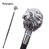 White Lion Head Handle Fashion Walking Stick for Party Decorative Walking Cane Elegant Crosier Knob Walking Stick 91cm