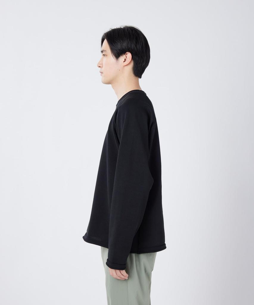 Snow Peak Knit Pullover Knit Sweater Cut and Sew Long Sleeve BLUE M Water-Repellent KN-26SU001 T-Shirt Men's Women's