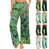 Women's St. Patrick's Day Printed Casual Elastic Waist Comfortable Straight Tube Loose Pants