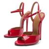 Women's Sandals 2025 Summer Shoes High Heels Hey Si Mey Sexy Black Red Party Slingback Dance Wedding Fetish Shoes Large Size