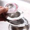 Stainless Steel Mesh Sink Hair Filter Bathroom Drain Hole Metal Channel Filter Bathtub Wash Basin Filter Debris