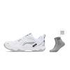 Семейство Li Ning Rocket, Текстиль Flying Legs, Амортизация из синтетической кожи, Нескользящая подошва, Низкие, Бадминтонные кроссовки, Унисекс, AYTU023-2