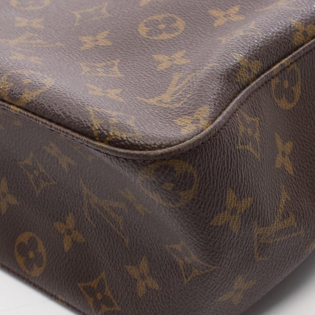 Used LOUIS VUITTON Looping GM Monogram Shoulder Bag M51145 Monogram PVC coated canvas leather Brown Used Women