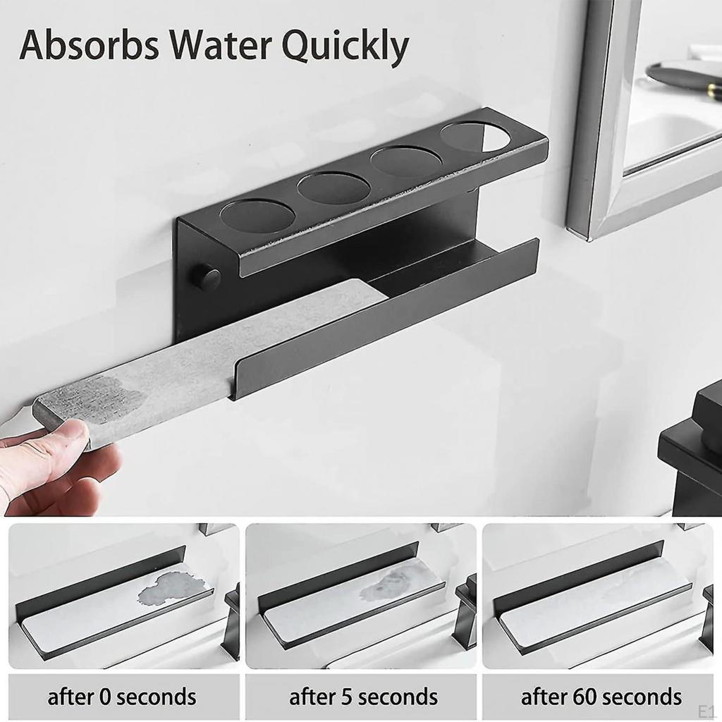 Electric Toothbrush Holder 4 Slots Storage Rack Household Wall Mounted Tooth Brushing Organizer for