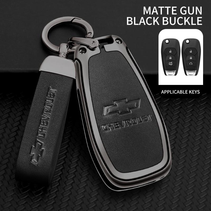 AABHO1 Alloy Car Remote Key Case Cover Shell For Chevrolet Chevy Malibu Camaro Cruze Traverse Spark Equinox Sonic Volt Bolt Accessories