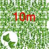 2/4//6/8/10M Silk Leaves Fake Creeper Green Leaf Ivy Vine String for Home Wedding Hanging Garland Artificial Plants Decoration