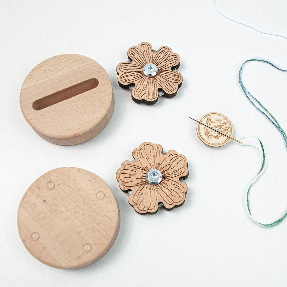 Use Thread Cutter Sewing Knitting Tools Sewing Threaders Carving Petal Cutter Wooden Thread Cutte