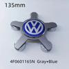 DKRSE1 For VW Volkswagen Jetta MK5 Golf 4pcs 135mm Volkswagen Golf Polo Car Wheel Center Caps 5Pins Rim Hub Cover Hubcap Logo Badge Emb