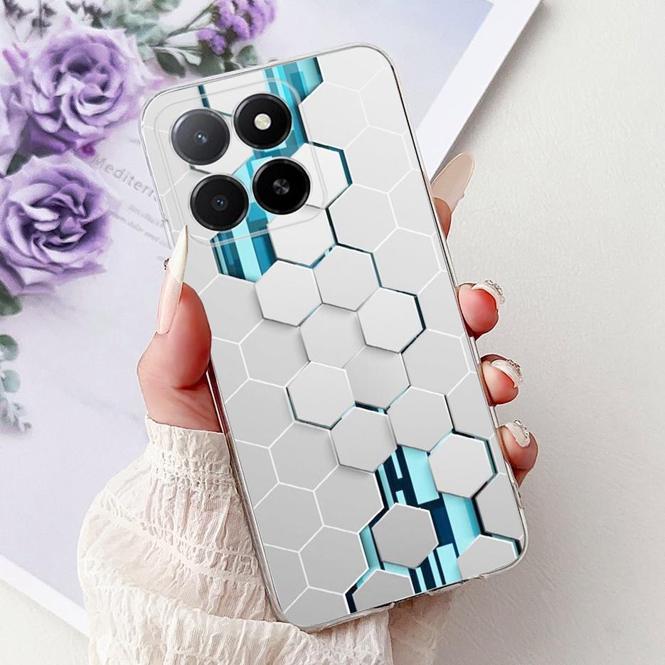 Чехол для Honor X5b 4G GFY-LX2 Милый Расписной Чехол Прозрачный Силиконовый Мягкий ТПУ Чехол для Телефона Для Honor X5b Plus HonorX5b Задняя Крышка Coque