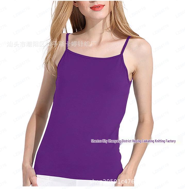 2026 Camisole для трансграничной электронной коммерции со встроенными чашечками бюстгальтера - Универсальный топ для ношения под одеждой и как самостоятельный элемент с стильным дизайном спинки