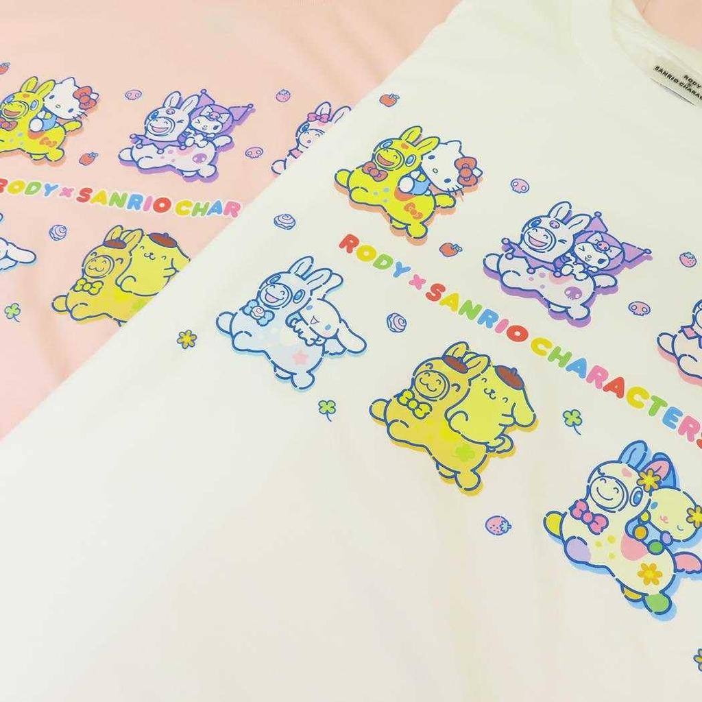 Футболка RODY x Sanrio Characters для верховой езды, размер L, розовая,