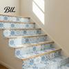 Rental Friendly Wall Decor 24Pcs Peel And Stick Backsplash Tile, Retro Blue PVC Kitchen Backsplash, Decorative Removable Furniture Surface Protector