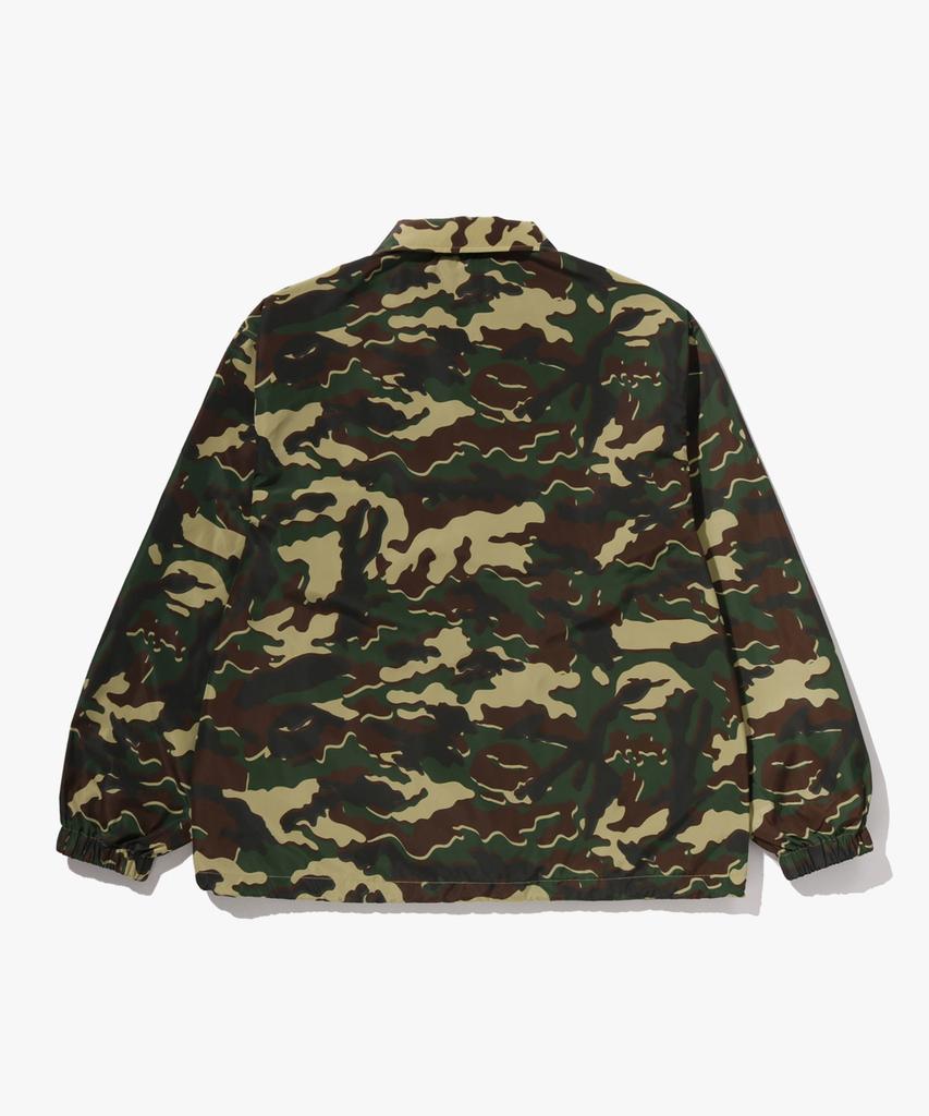 Bape Glitch Woodland Camo Coach Jacket (M) Green