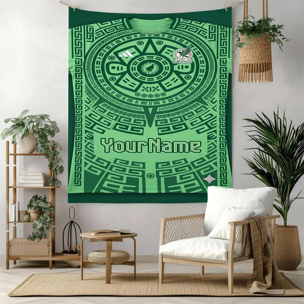 Ethnic Tribal Patterns Custom Your Name Wall Decor Tapestry Art For Pet Memorial Birthdaywedding Party Backdrop Family Gift