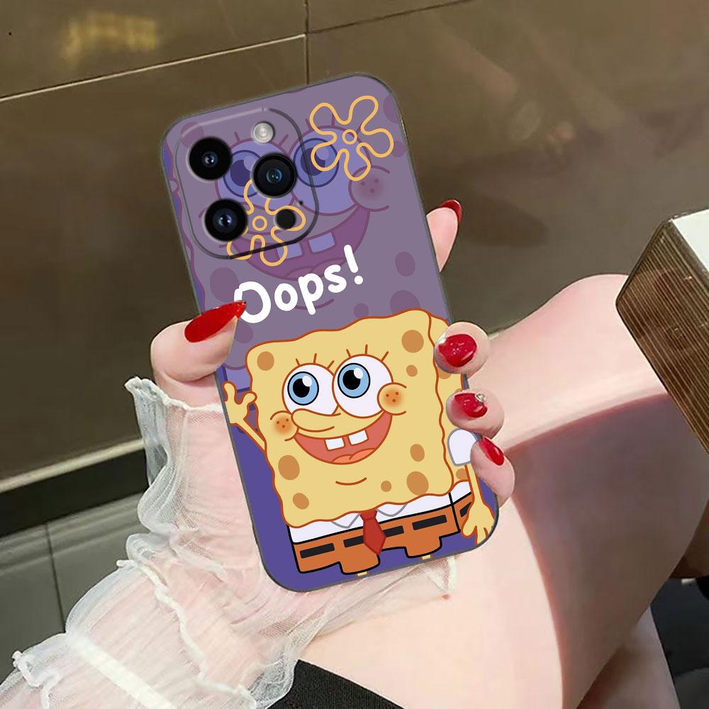 Чехол для телефона P-Патрик Звезда S-Губка Боб Для iphone Apple 17 AIR 16E 16 15 14 13 12 11 Pro XR Max 8 7 Plus ТПУ Чехол Оболочка