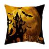 Halloween Pumpkin Wizard Print Pattern Cushion Cover Home Living Room Sofa Chair Decoration Square Pillow